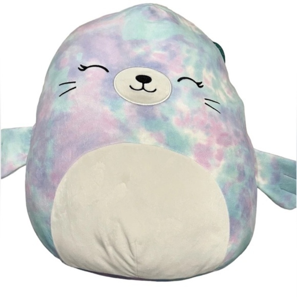 NWT Tobias the tie dye seal 20 inch Kellytoy squishmallow